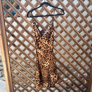Princess Polly leopard slip dress